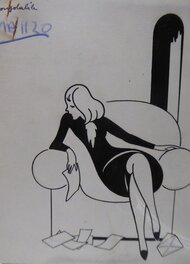 Gino Baldo - L inconsolable - Original Illustration