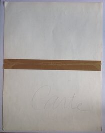 Le Verso de La Planche originale au format géant en entier : 65 X 50,5 Cm