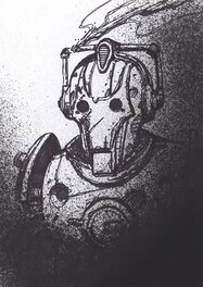 Clint Langley - cyberman - Illustration originale