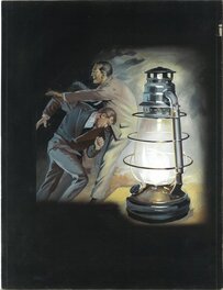 Michel Gourdon - Lampe à rixe - Original Illustration