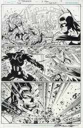 Paul Pelletier - Batman, Green lantern et Robin - Planche originale