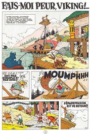 La planche parue dans Spirou et en album