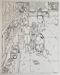 Moebius - Le garage hermétique - The airtight garage - Planche originale