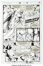 Dave Hoover Ian Akin Michael Bair - What If # 36 Histoire Page 15 La vision originale d' art (Marvel, 1992) - Planche originale