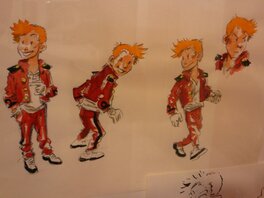 Recherches pour le personnage de Spirou réalisées bien antérieurement, en 2015.