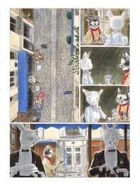 Andréi Arinouchkine - Chat-Peintre. Page 18 - Planche originale