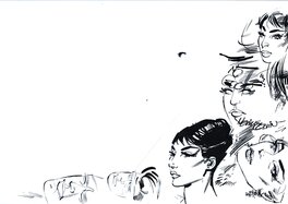 Neville Colvin - Colvin, Neville | Modesty Blaise | Paper test - Œuvre originale