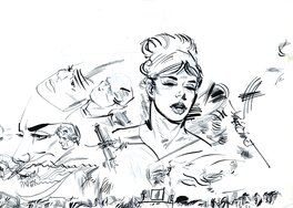 Neville Colvin - Colvin, Neville | Modesty Blaise | Paper test - Original art