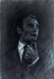 Luís Muñoz - Noir - Illustration originale