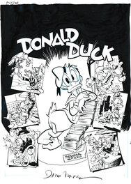 Daan Jippes - Daan Jippes | 2016 | Donald Duck cover Sein leben sein pleiten - Couverture originale