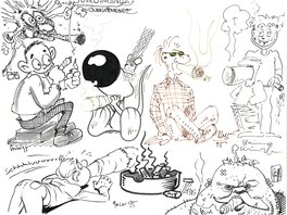 Juan Giménez - Jam session - L'éternelle question "Fumer ou ne pas fumer ?" - Comic Strip