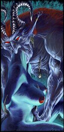 Original Illustration - Blue Devil