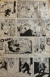 Blondin et Cirage - Planche originale