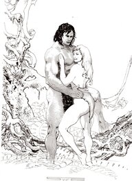Stevan Subic - Subic - Tarzan & Jane - Illustration originale