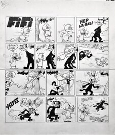 Victor Hubinon - Fifi gag 31 - Planche originale