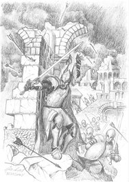 Mariusz Gandzel - Lord of the Rings - Beregond - Illustration originale