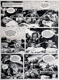 Planche originale - 1979 - Mac Coy : Little Big Horn - Au milieu de la nuit -