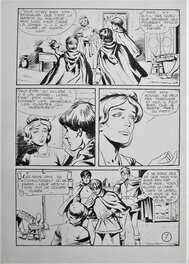 Daniel Martin - Chevalier Bayard n° 16 pl 7 - Planche originale