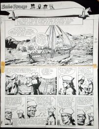 Jijé - Gillain (Jijé) - Barbe Rouge planche 1 - Planche originale