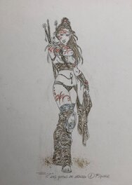 Luis Royo - Las gotas de urano - Original Illustration