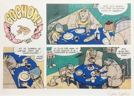 Fabrice Tarrin - Cochon ! - Planche originale