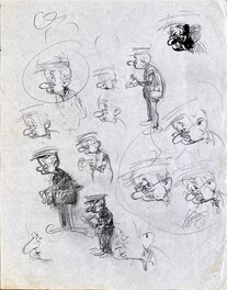 André Franquin - Recherche de personnage - Original art