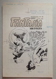 La Couverture Originale du Fantasia au format entier de 17 X 25 Cm , Éo Bd Petit Format S.E.R 1961