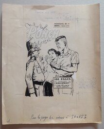 La Couverture Originale du Ponch 7 au format entier de 24 X 29 Cm , Éo Bd Petit Format S.E.R 1958 La Couverture Originale du Ponch 7 au format entier de 24 X 29 Cm , Éo Bd Petit Format S.E.R 1958