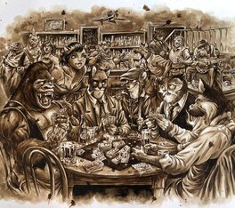 Blacksad Poker Party - hommage à Juanjo Guarnido et Juan Diaz Canales