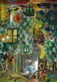 Gedeon - "Time flow out" - Le Petit Prince - Un voyage au pays des rêves 11 / The Little Prince - A journey through the land of dreams 11 - Illustration originale