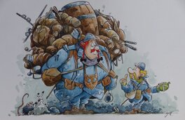 Marko - Hommage 90 ans Uderzo - Illustration originale