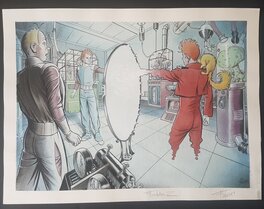 Spirou - Fondation Z - par Fabrice Lebeault - illustration en couleurs