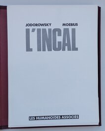 L'incal - Portfolio - Coverture 2