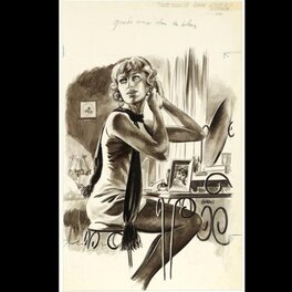 Angelo Di Marco - La FAUTE DE LA SECRETAIRE - Original Illustration