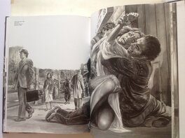 Le Dessin Reproduit en Double Page dans Le Art Book " 20 ANS DE FAITS DIVERS " , Éo Hoëbeke 1989