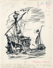 Pierre Joubert - Le Chevalier Ménestrel - Original Illustration