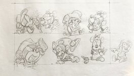 La Fée Clochette par Studios Disney, Walt Disney, Claire Weeks - Planche  originale