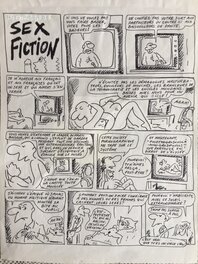 Georges Wolinski - Sex fiction : gag en 2 planches - Comic Strip