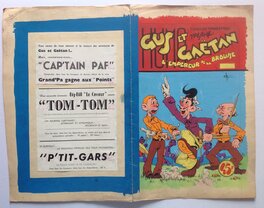 La Couverture Originale en entier dépliée en 2 au Format :  42 X 32,5 Cm....,avec Collage des Titres pour les indications a L'imprimeur