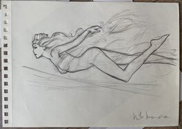 Milo Manara - Dessin original préparatoire MANARA figure de proue pour Costa Crociere - Original Illustration