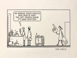 Tom Gauld - Growth Serum - Original Illustration