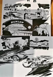 Christian Papazoglakis - 24 heures du Mans 1961-1963 - Planche originale