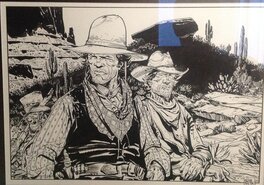 Colin Wilson - Blueberry Mc Cure et Red Neck - Original Illustration