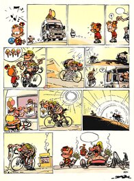 Janry - Le Petit Spirou - Tome 11, gag 374 - Mise en couleur