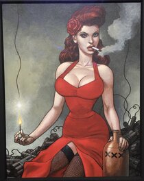 Fred Beltran - Miss Dynamite - Original Illustration