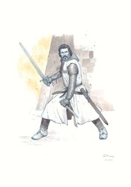 Drazen Kovacevic - La Croix Sanglante - illustration "Martin with sword" - Comic Strip