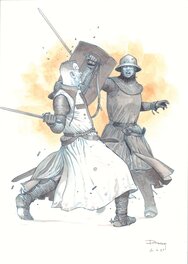 La Croix Sanglante - illustration "Henri fighting"