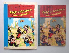 L'Original Plié en 2 par CHOTT ,Extrémement Bien Conservé , Couverture a La Gouache qui est Nickelle ! ... et a Coté La BD de Gus et Gaëtant 9 parue en Novembre 1949 ( qui sera jointe a L'achat )