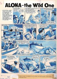 Leslie Otway - Leslie OTWAY : planche originale Alona the wild One 1968 - Comic Strip