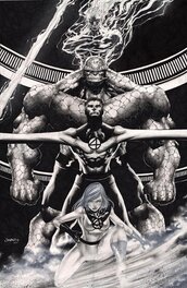 Jimbo Salgado - Fantastic Four - Illustration originale